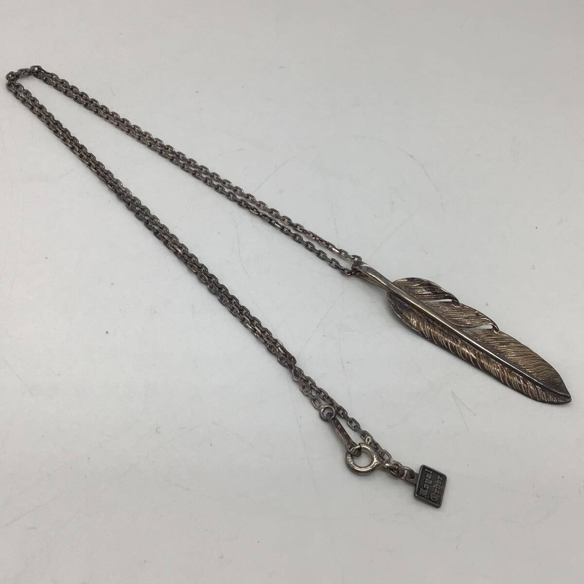 3501■　Taro Washimi 鷲見太郎 xs flight feather 02 SV925 フェザー ネックレス シルバー メンズ 箱?販売証明カード有り