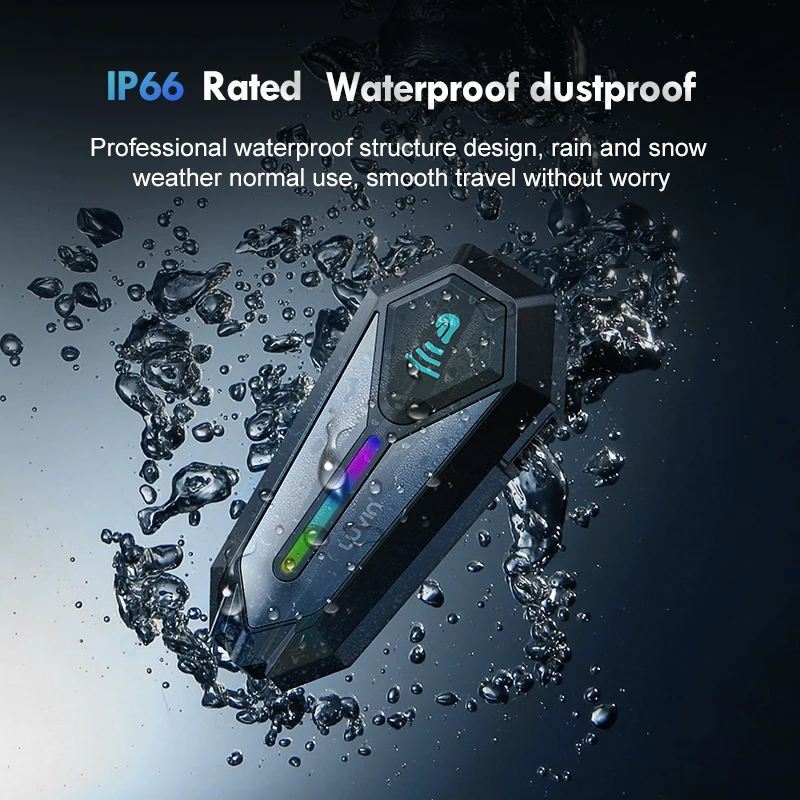 爆売 オートバイBluetooth防水ヘッドセット1p 全2種 オートバイ Bluetooth 防水 ワイヤレス ハンズフリー 通話 ツーリング_画像3