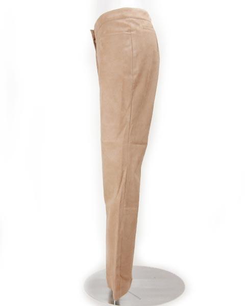 フォクシー FOXEY ベージュ フェイク スウェード パンツ 40