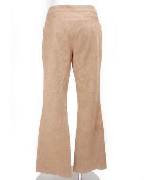 フォクシー FOXEY ベージュ フェイク スウェード パンツ 40