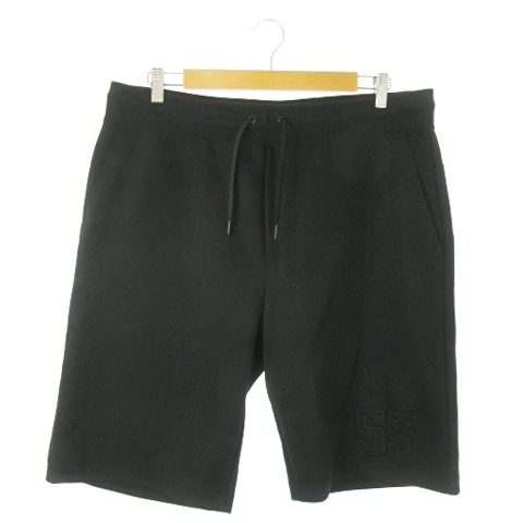 ポロ ラルフローレン POLO RALPH LAUREN ショートパンツ スウェット ストレッチ ロゴ M 黒 ブラック /AO21 ■GY18 メンズ