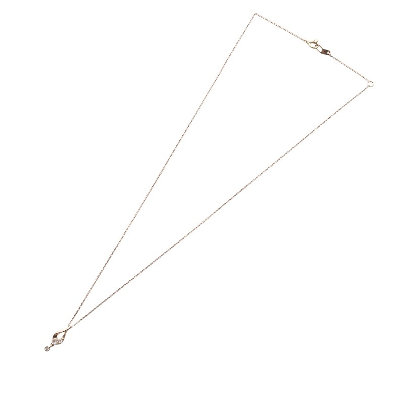 スタージュエリー STAR JEWELRY ネックレス ペンダント FLOWER DEW ダイヤモンド 0.01ct ブルームーンストーン K10 ゴールド 2JN0603