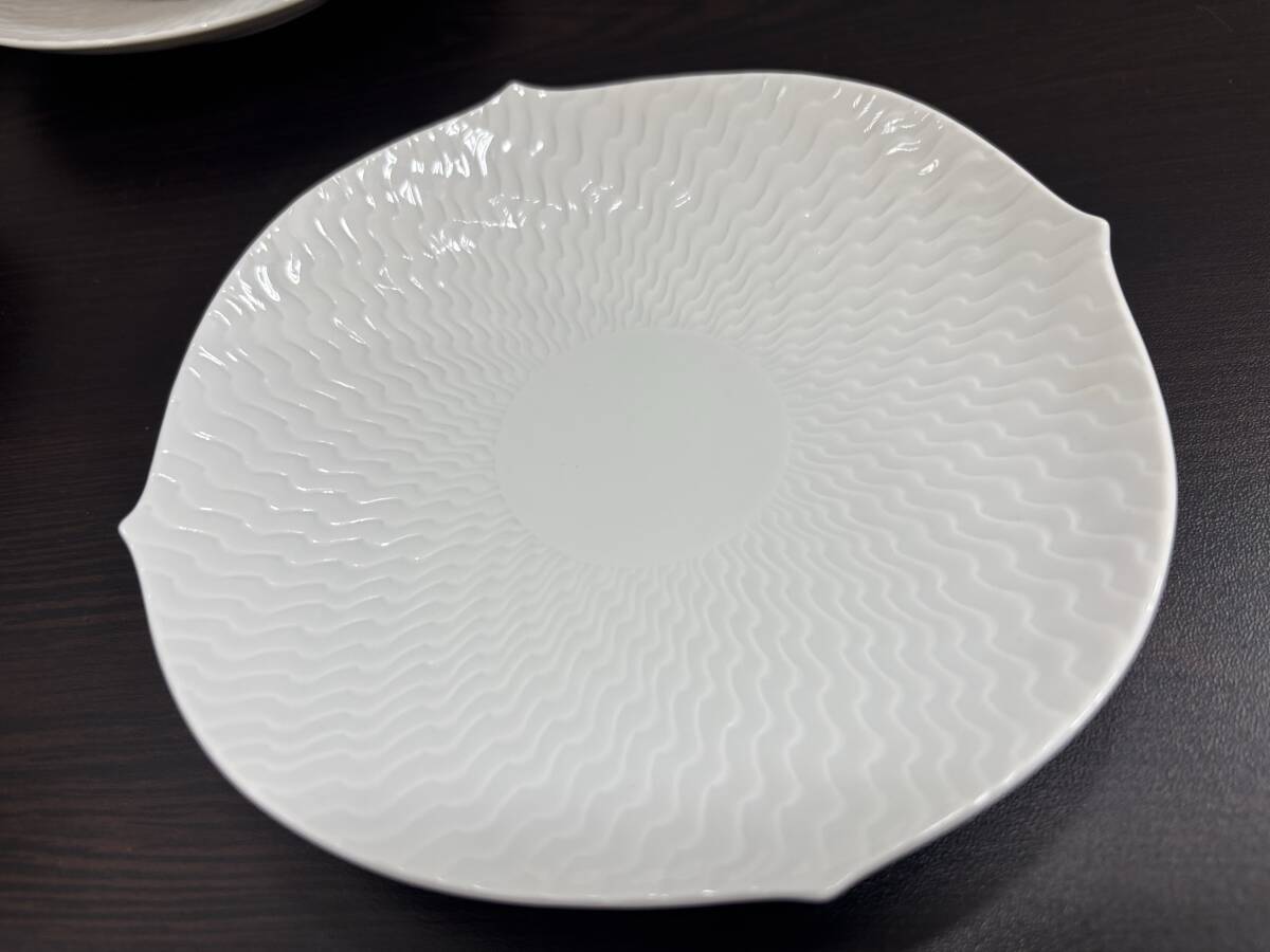 #8987 Meissenマイセン 波の戯れ カップ＆ソーサー コーヒーカップ＆ソーサー洋食器 食器 お皿 4客 中古品 現(xiàn)狀品