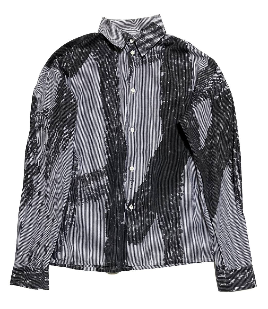 Alexander McQueen アレキサンダー マックイーン Tire Tracks Long Sleeve Collared Shirt シャツ ITALY 46