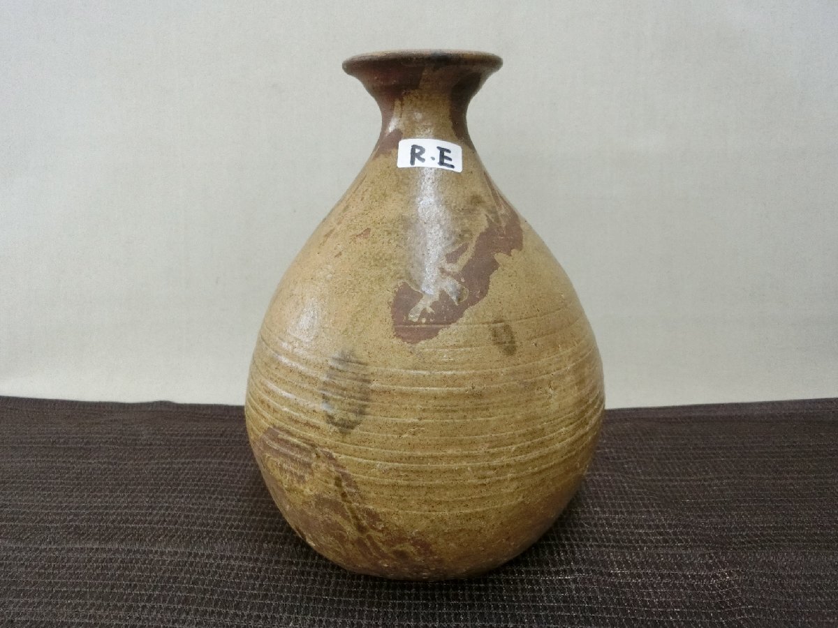 スーパーセール 50%(福袋 掘り出し!【李朝 壺・RE・】◇白磁 薄茶釉 古陶 朝鮮 高麗徳利 李朝