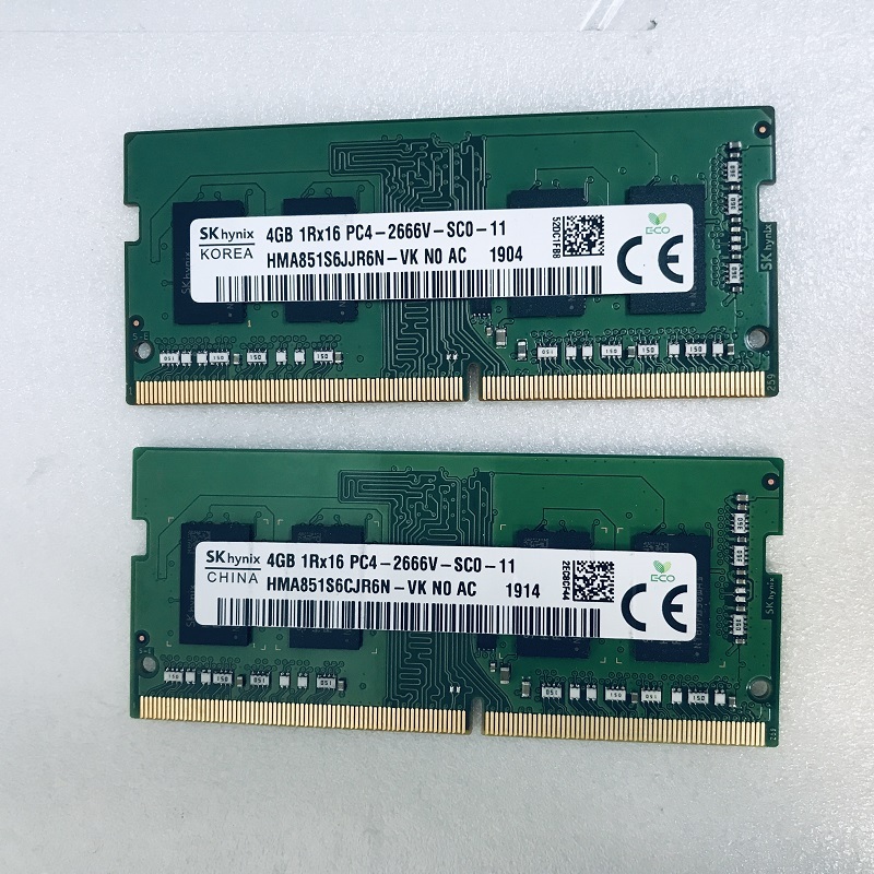 SK HYNIX PC4-2666V 8GB 4GB 2枚組 8GB DDR4 ノートパソコン用メモリ PC4-21300 4GB 2枚セット 260ピン 4GB 2枚 DDR4 LAPTOP RAM