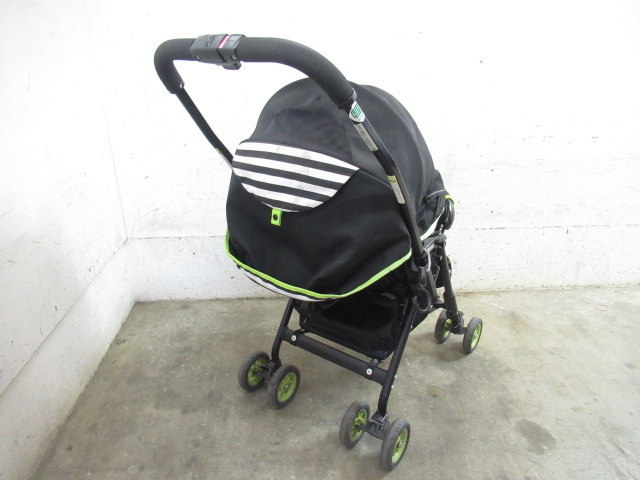 47800 アップリカ Aprica ベビーカー 綺麗 外出 散歩 赤ちゃん 人気のブラック グリーン 乳児 