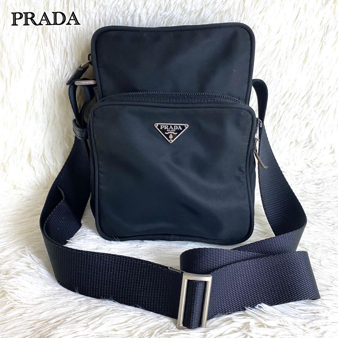 楽天市場】美品 PRADA プラダ テスート 三角ロゴプレート 男女