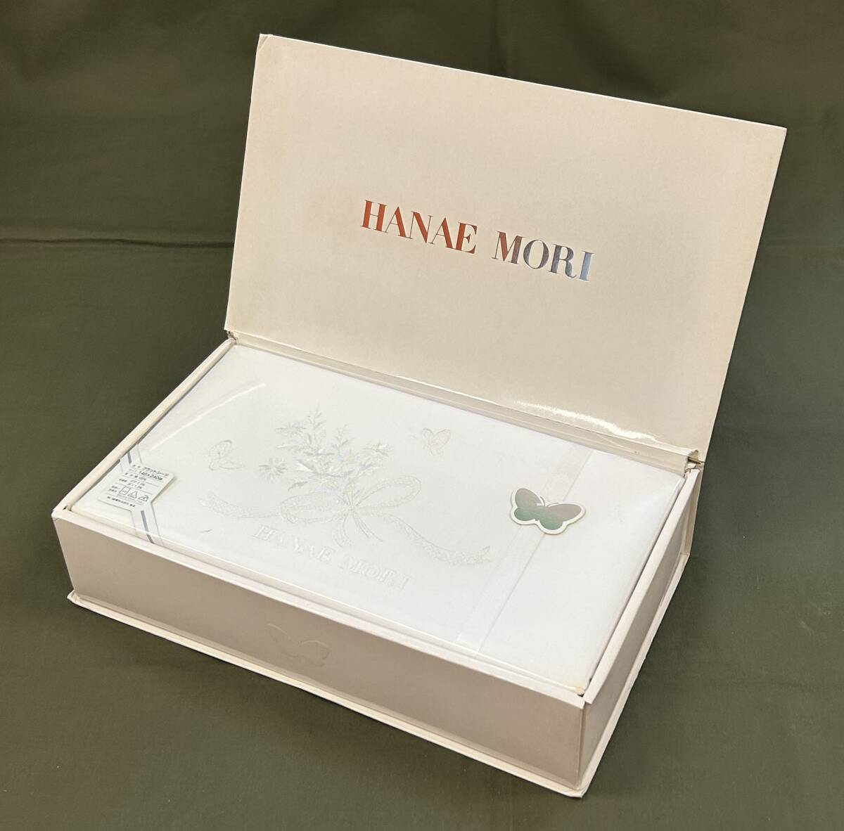 HANAE MORI ハナエモリ フラットシーツ 白 140×240cm 01