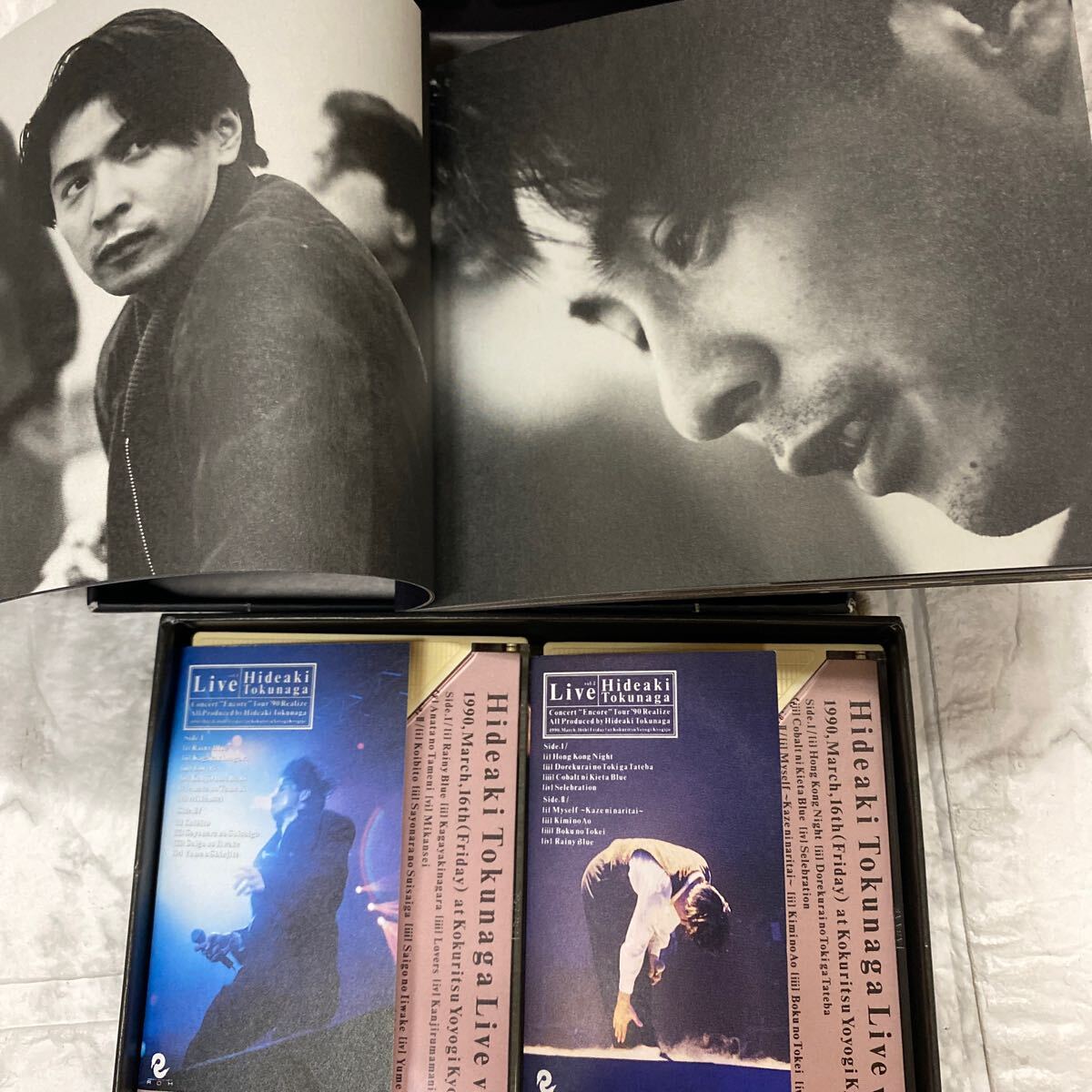  Tokunaga Hideaki Live кассетная лента редкость 1990 год ограниченный товар годы предмет 
