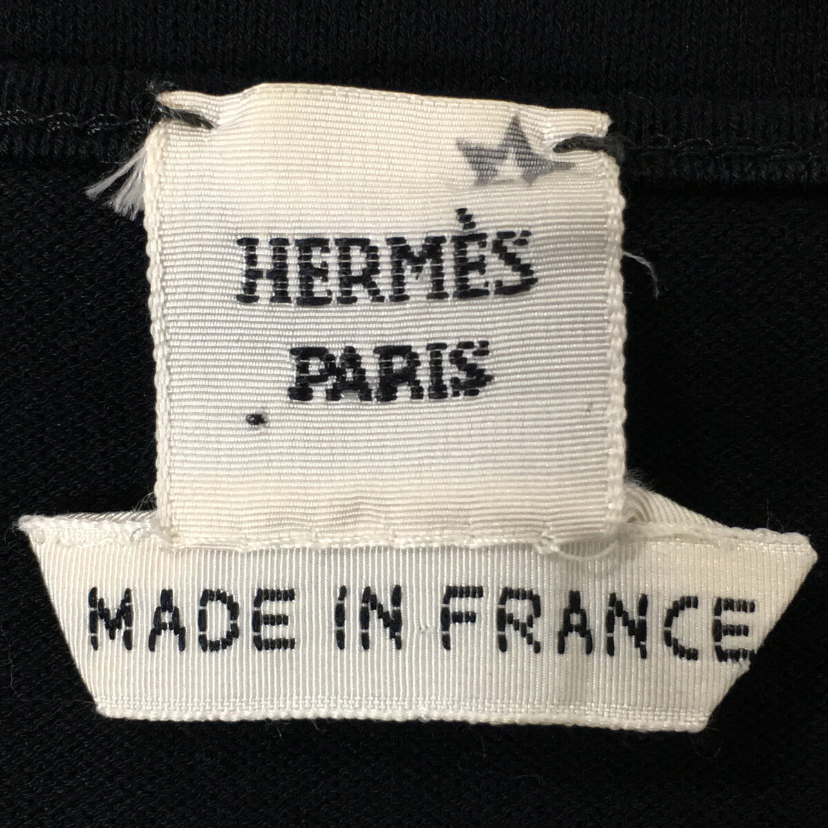 HERMES エルメス ロングTシャツ カットソー 黒 国内正規 FR38 Mサイズ相当_画像6