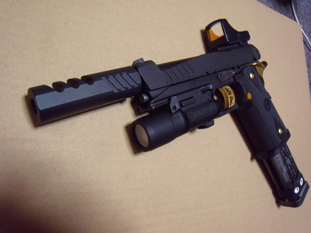 PDI　コンペンセイター　CCW１４mm　検索 ハイキャパ レースガン 仏壇 カラー ゴールド TAPPAIRSOFT ３Dプリンタ　MEU　東京 マルイ 1911_画像1