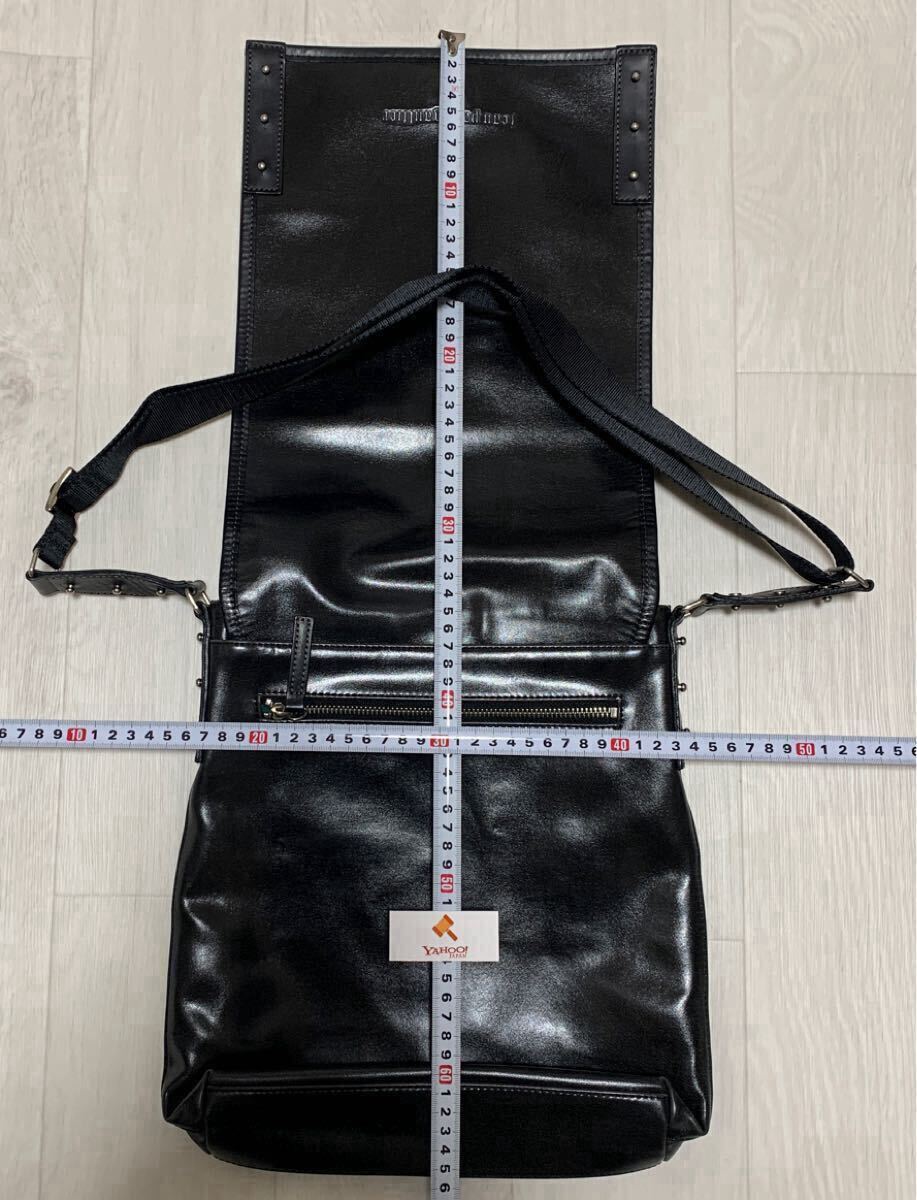 ショルダーバッグ★Jean Paul GAULTIER★黒 ブラック A4サイズ バッグ ジャンポール ゴルチエ 