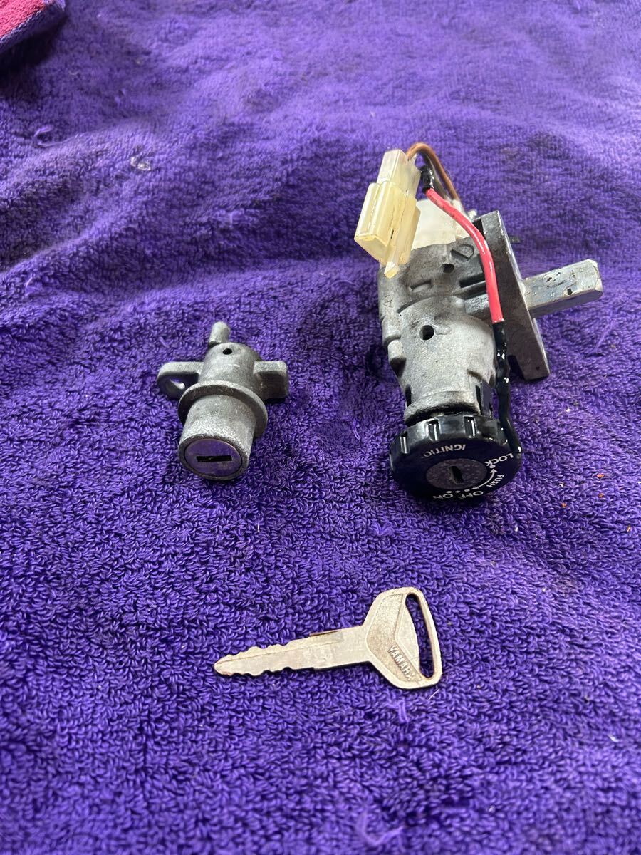 4300■ ヤマハ GEAR ギア UA03J 純正 メインキー セット 純正キー_画像1