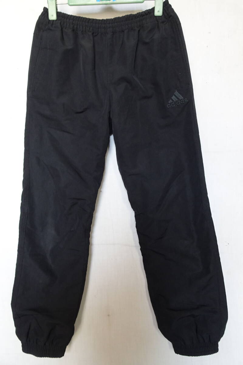 adidas/アディダス/ジュニア/ジョガーパンツ/ウエスト?裾ゴム入/左足ロゴししゅう/スポーツ/黒/ブラック/160サイズ(5/1R7)