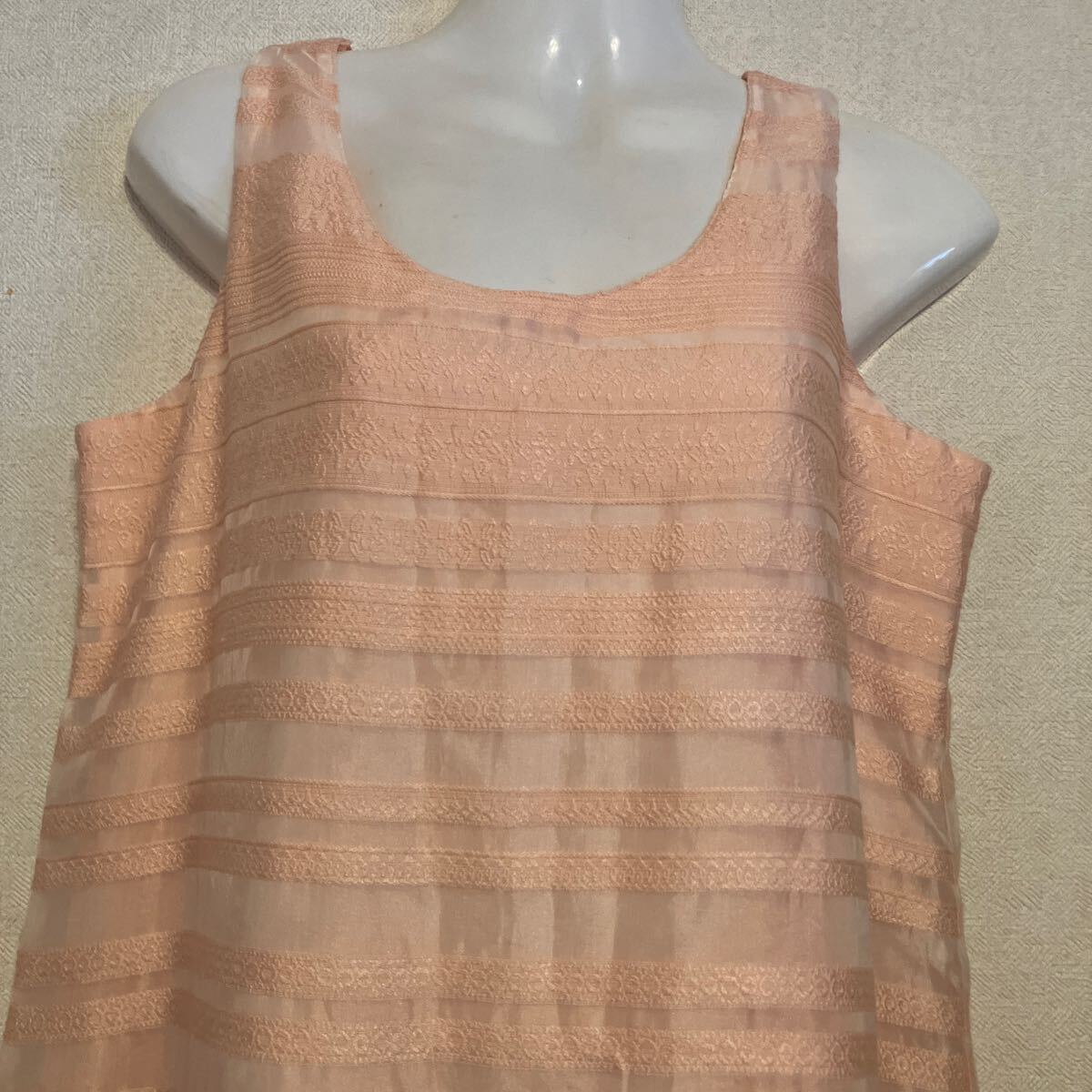 ☆美品☆ＣＥＣＩＬ ＭｃＢＥＥ☆セシルマクビー☆ワンピース☆ノースリーブ☆シースルー系里生地あり☆サイズM☆