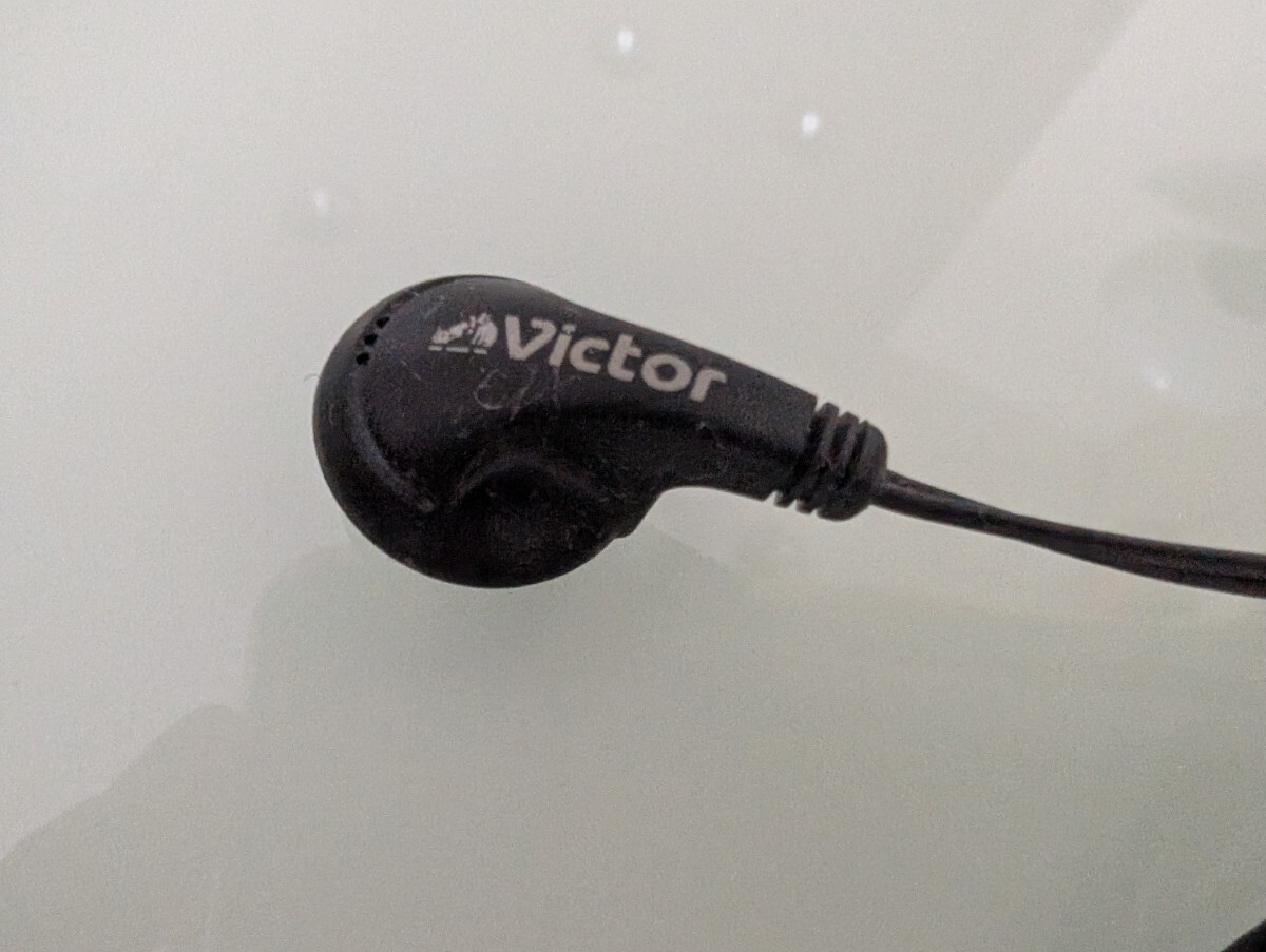 Victor製モノラルイヤフォン♪2極／φ2.5mm（ミニミニプラグ）☆110cm☆ブラック_画像2