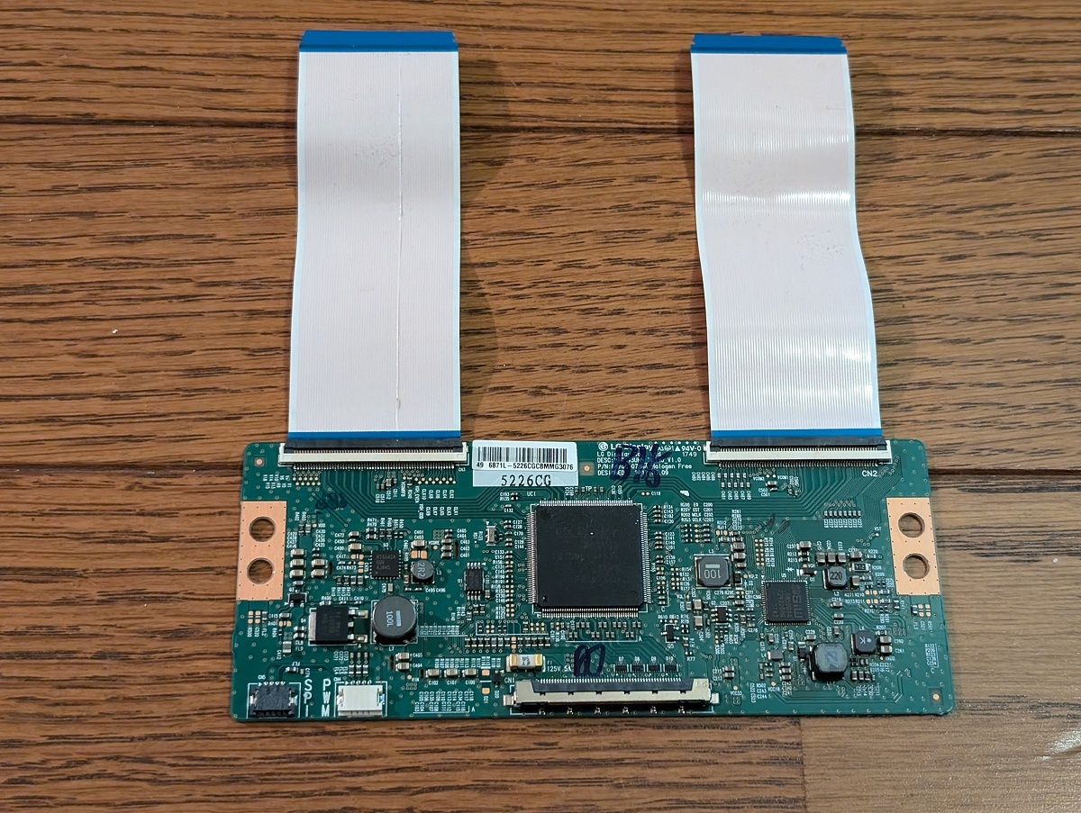 ミスターマックス MTH-49WX4K 4K 49インチ用 T-CON LG 6870C-0738A LC490EGY-SKM3 SDL490WY 条件付きで返品可能_画像1