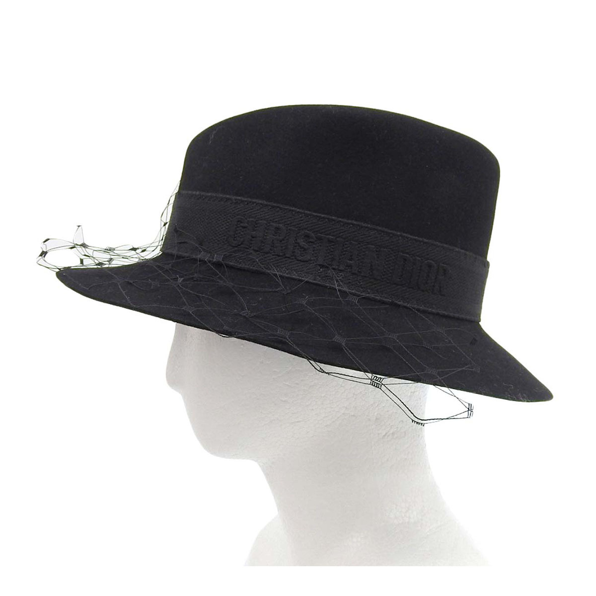ディオール ラビット ハット 04DPN960G893 レディース ブラック