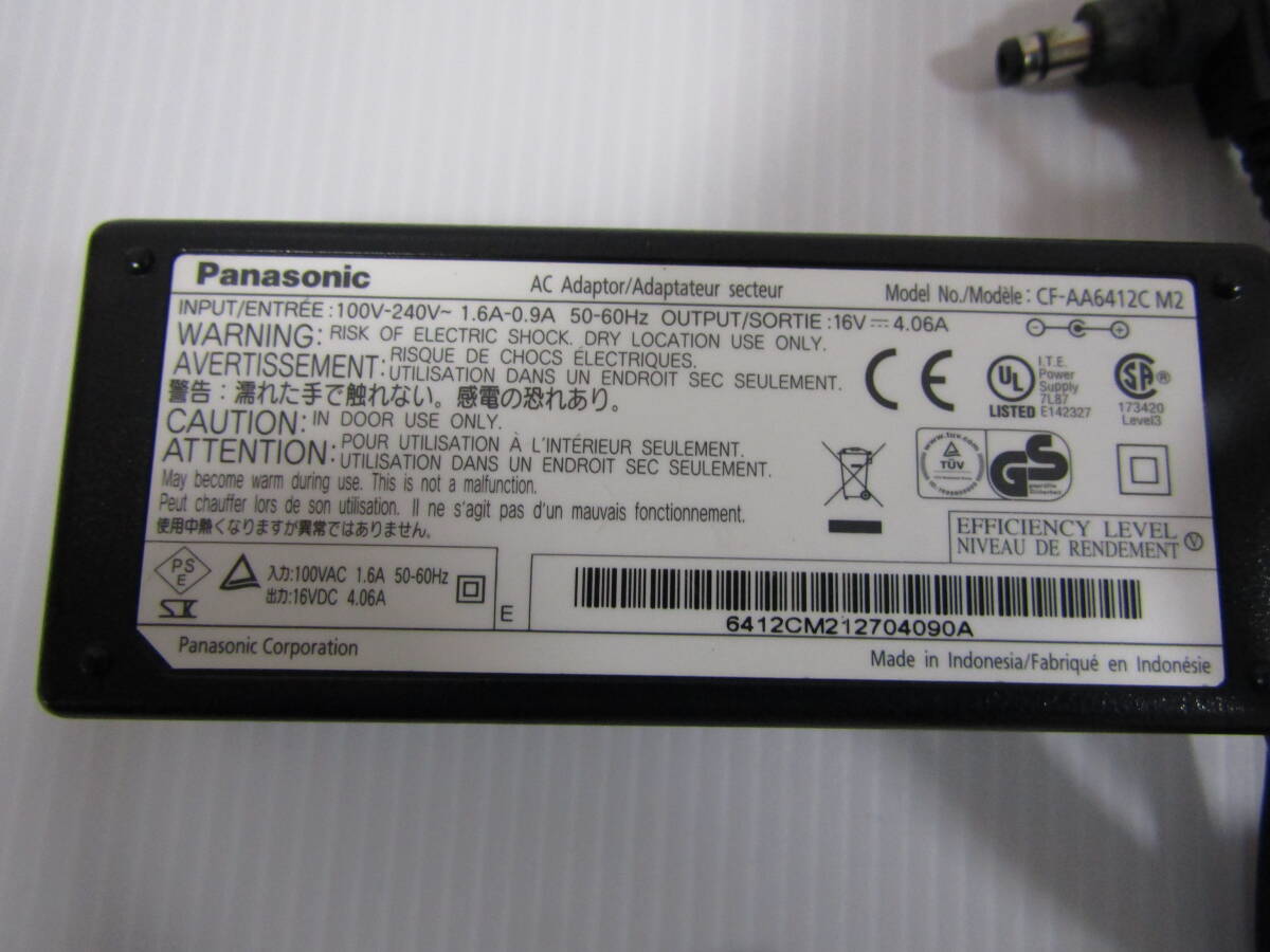 A0937 Panasonic ACアダプター CF-AA6412C M2