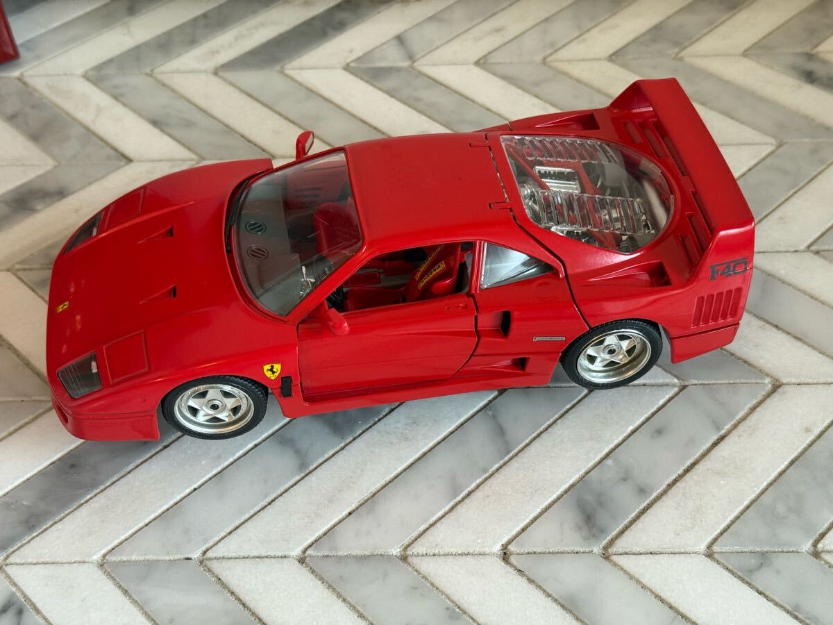 bburago Ferrari F40 миникар полный открытие и закрытие . красный Vintage подлинная вещь