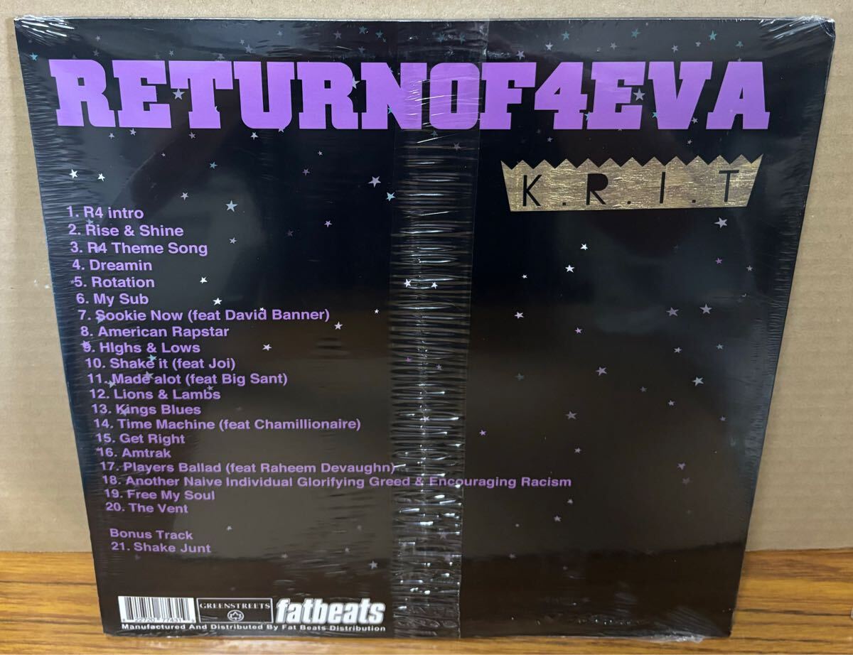 SEALED Big K.R.I.T. LP Return Of 4eva 未開封盤 KRIT _画像2