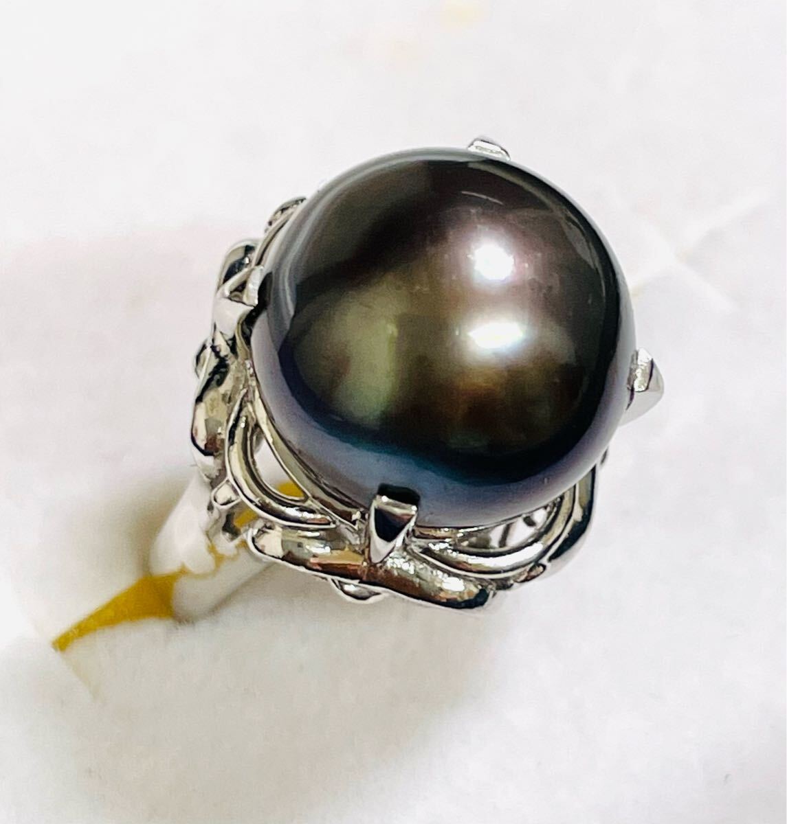 ☆Pt900 ブラックパール13.2mm 10號(hào)☆