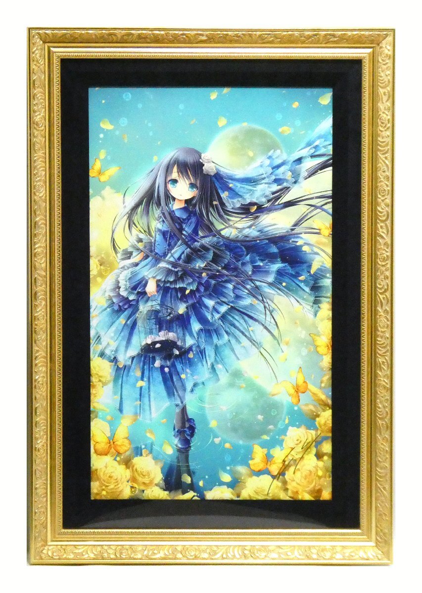 祥【真作】てぃんくる「MISSING BLUE C/E」ミクストメディア