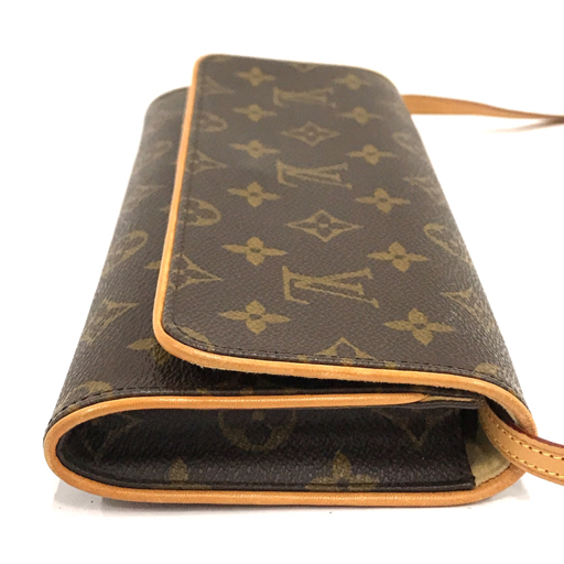 ルイヴィトン モノグラム M51852 ポシェットツインGM フラップ ワンショルダーバッグ レディース LOUIS VUITTON