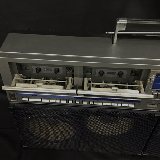 シャープ GF-1000 SEACHER-W ダブル ラジカセ 現(xiàn)狀品 SHARP QD043-20