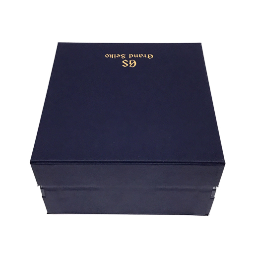 【付屬品のみ】セイコー グランドセイコー GS 腕時計用 空箱 外箱 內(nèi)箱 ネイビー系 縦15cm×橫15cm×高さ8.7cm 日本制