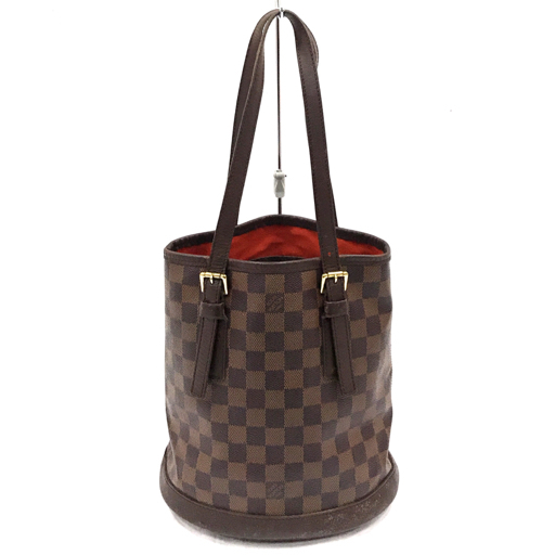 ルイヴィトン N42240 ダミエ マレ バケツ型 ハンドバッグ セミショルダーバッグ レディース LOUIS VUITTON UE