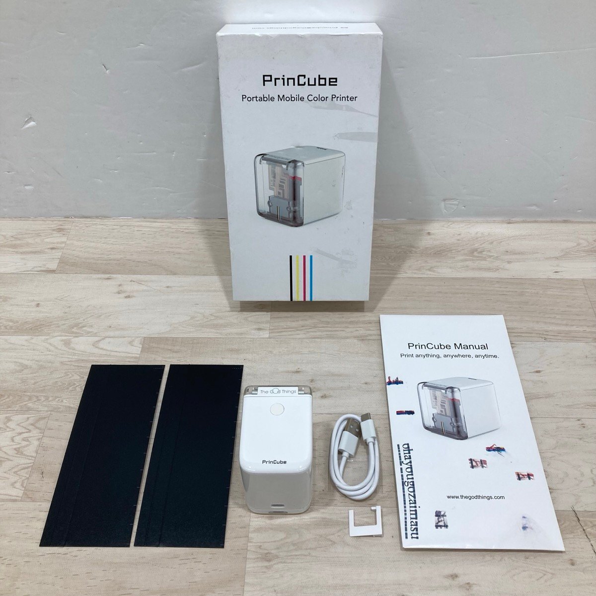 現(xiàn)狀品 PrinCube プリンキューブ モバイルカラープリンター[D5649]