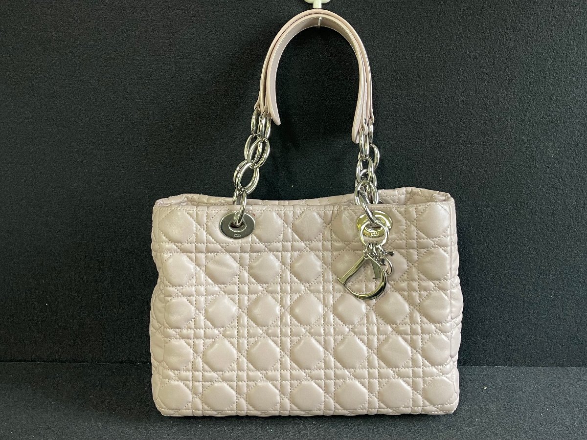 KY0704-91 ゆうパック著払い Christian Dior カナージュ レディディオール ハンドバッグ 01-B0-0123 クリスチャン?ディオール