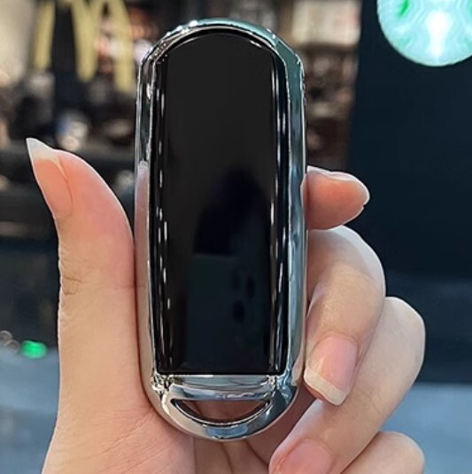 マツダ スマートキーケース TPU キーカバー CX-5/3 デミオ アテンザ ブラック×シルバー3