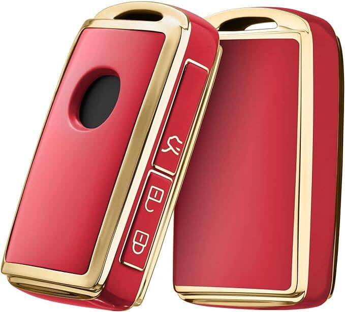 マツダ キーケース TPU キーカバー 赤金 CX-8 CX-5 CX-3 CX-30 MAZDA3/2 MX-30 CX-60