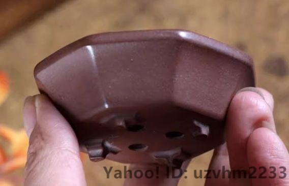 八方鉢 中国宜興 紫砂の鉢 盆栽鉢 植木鉢 小品盆栽鉢 大品盆栽鉢
