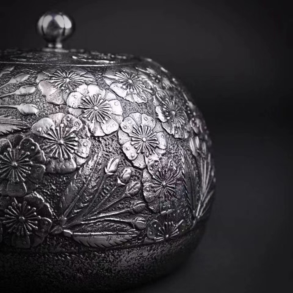 ☆新品未使用☆ 砂鉄 南部鉄器 鉄壺 コーティングなし 手作り鉄