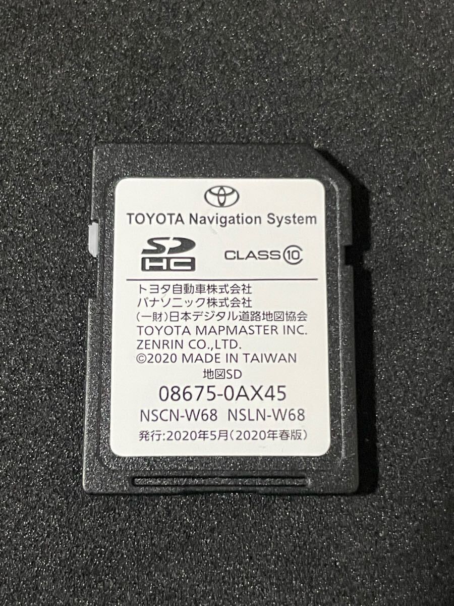 TOYOTA　2020年5月　春版　地図データ　NSCN-W68 / NSLN-W68　SDカード　トヨタ
