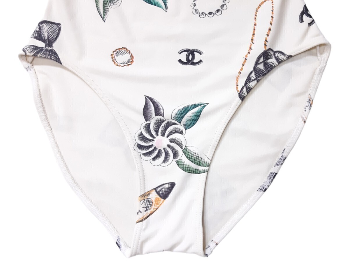 レア vintage CHANEL swimwear 90s 1996 水着 bodysuit ココ
