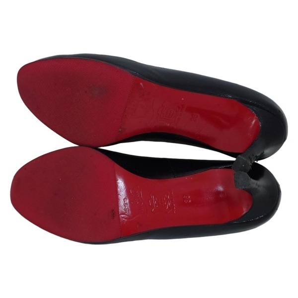 クリスチャンルブタン CHRISTIAN LOUBOUTIN パンプス 36 - レザー 黒 レディース 靴