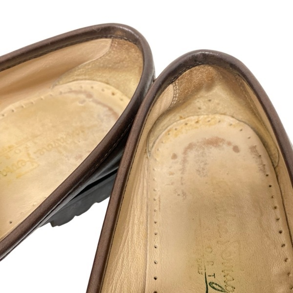 サルバトーレフェラガモ FERRAGAMO/SalvatoreFerragamo ローファー 8Ｃ - レザー ダークブラウン レディース ガンチーニ 靴