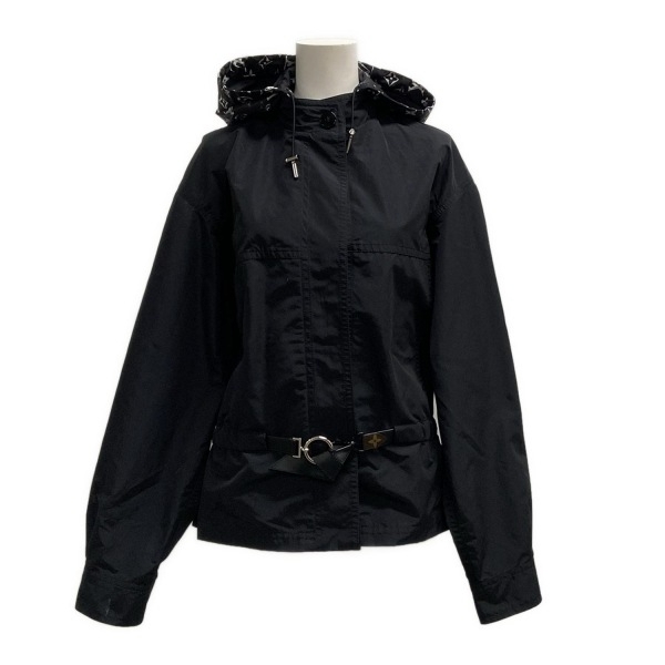 ルイヴィトン LOUIS VUITTON ブルゾン サイズ36 S FI0W26FBP - コットン 黒×白 レディース 長(zhǎng)袖/モノグラム柄/春/秋 ジャケット