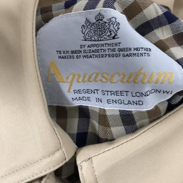 アクアスキュータム Aquascutum トレンチコート - ベージュ レディース 長(zhǎng)袖/春/秋 コート