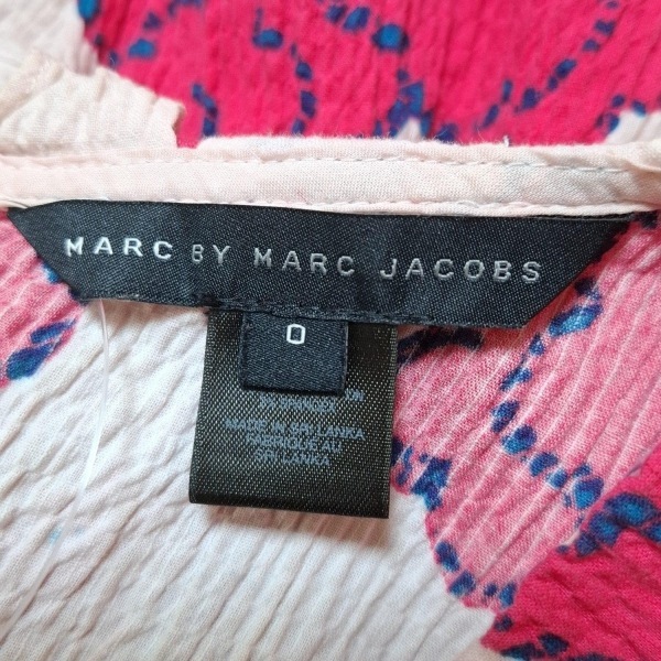 マークバイマークジェイコブス MARC BY MARC JACOBS サイズ0 XS - ライトピンク×レッド×ブルー レディース ワンピース