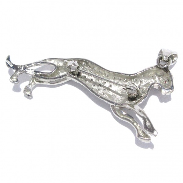 ノーブランド Unbranded ブローチ Pt900×ダイヤモンド×レッド 総重量:10.2g/0.72刻印 アクセサリー（他）