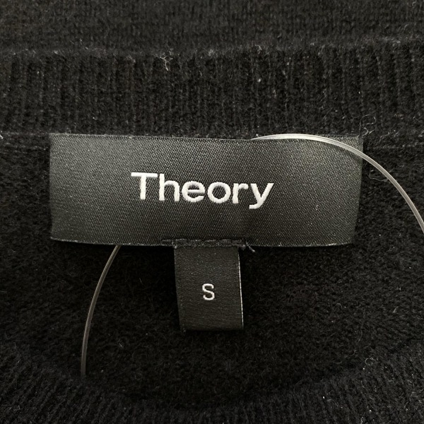 セオリー theory 長袖セーター/ニット サイズS - 黒 レディース クルーネック/カシミヤ トップス_画像3