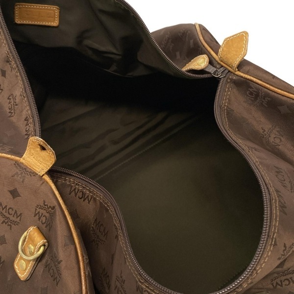 エムシーエム MCM ボストンバッグ - ダークブラウン×ライトブラウン 本體ロックなし バッグ