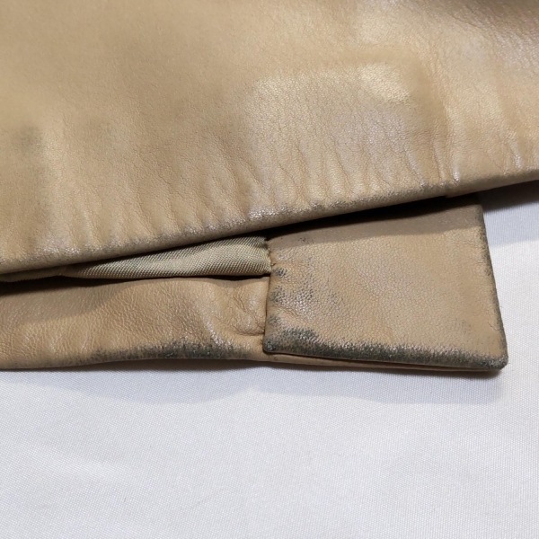 ロエベ LOEWE サイズ38 M - ベージュ レディース 長袖/レザー/ファー/ファー取り外し可/秋/冬 コート