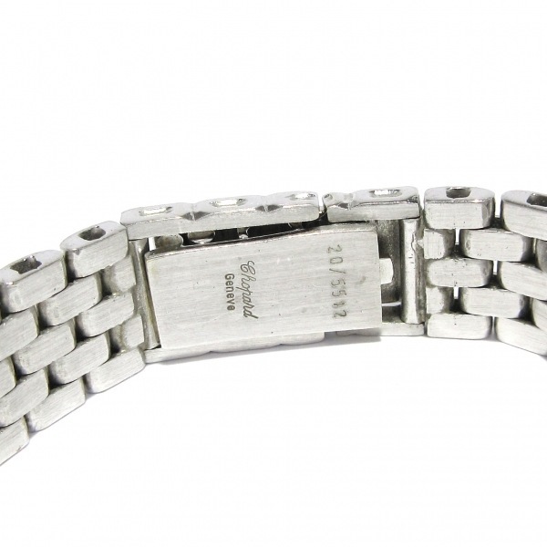 ショパール 腕時計 ハッピーダイヤモンド 20/5512 レディース K18WG/金無垢/5Pムービングダイヤ/ダイヤベゼル/リボン2Pバケットダイヤ